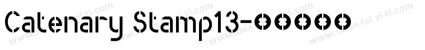 Catenary Stamp13字体转换